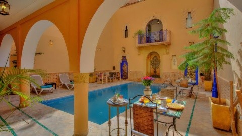 Riad La Villa Bleue - 3 csillagos sz&aacute;ll&aacute;s - Marokk&oacute;, Marr&aacute;ke&scaron; - Reggeli